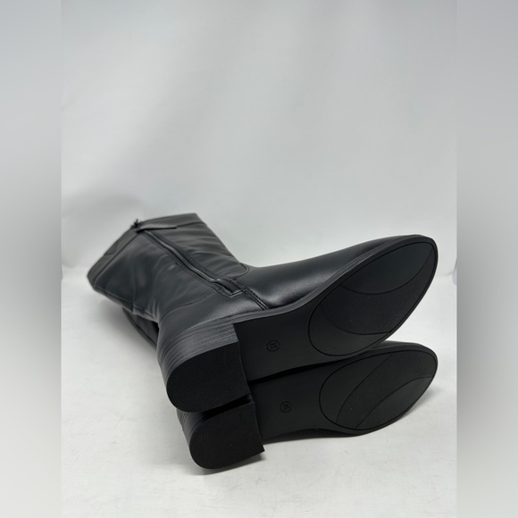 Karen Scott Deliee2 Round Toe Knee High Riding Boots Black Women 7 Wide Calf NIB - Picture 5 of 8